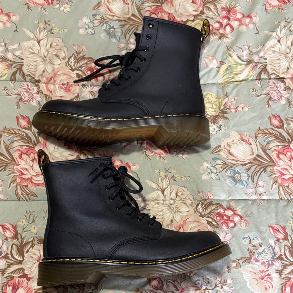 Dr. Martens Youth Black Lace-Up Boots - Picture 3 of 5